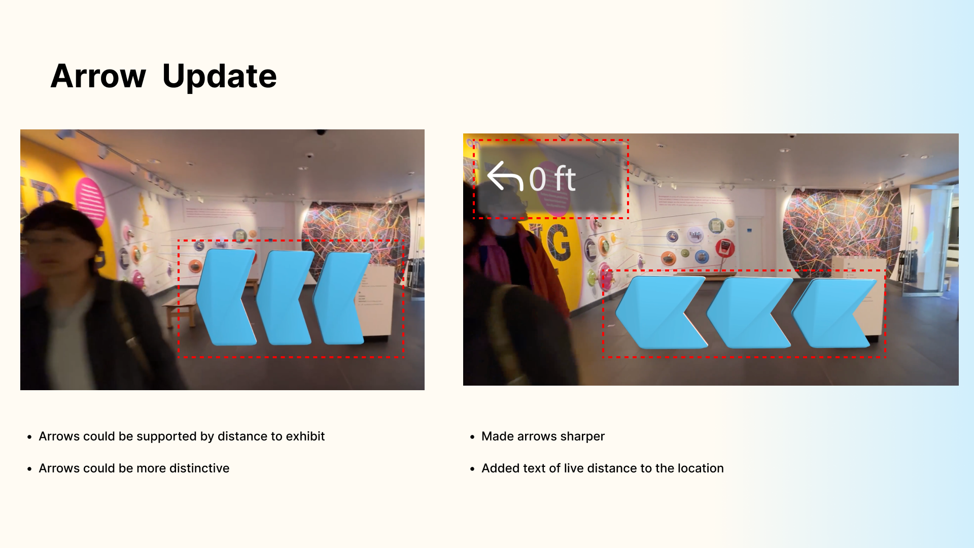 Arrow navigation update